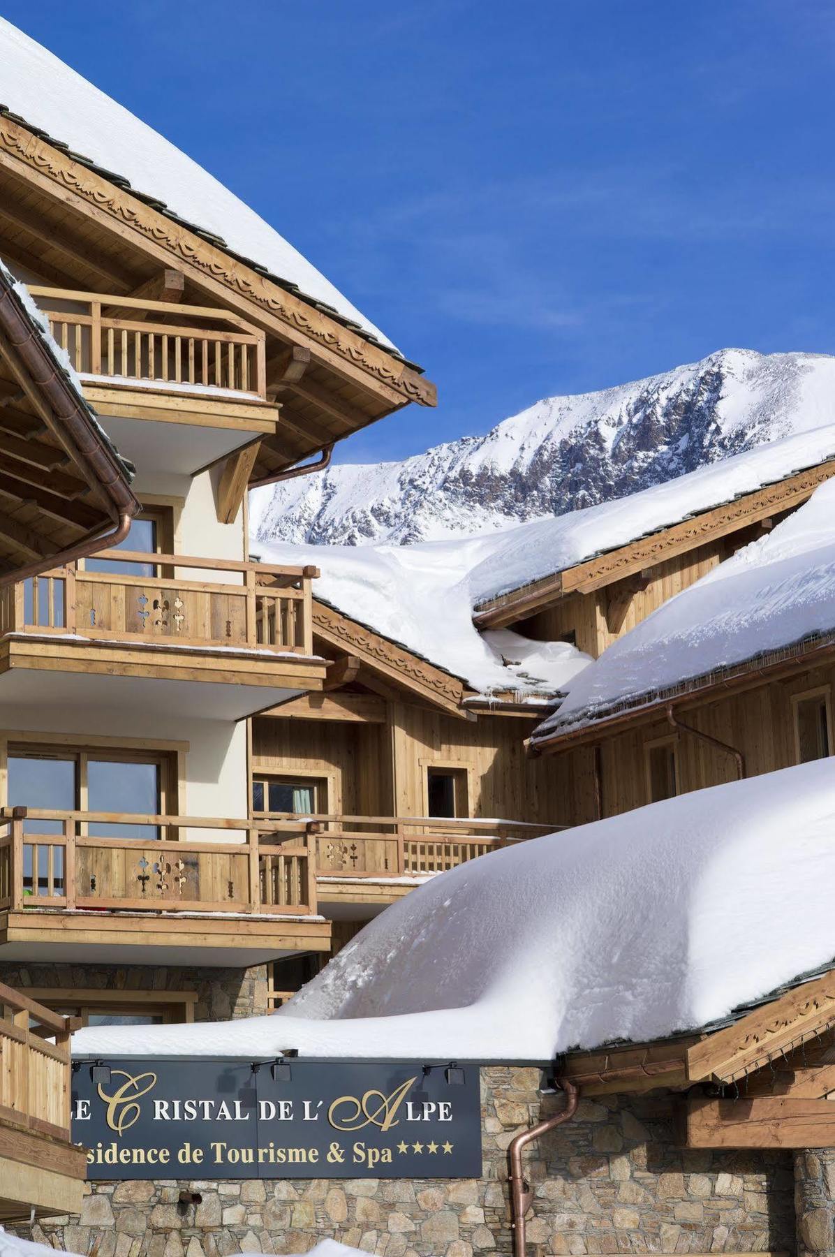Cgh Residences & Spas Le Cristal De L'Alpe Alpe d'Huez ภายนอก รูปภาพ